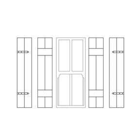 LX461-OO Shutters To Fit 8mm x 20mm Windows (Pack Of 12) - OO/4mm/1:76