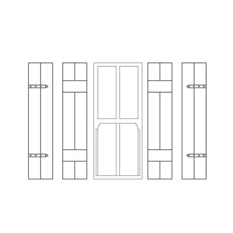 LX461-OO Shutters To Fit 8mm x 20mm Windows (Pack Of 12) - OO/4mm/1:76