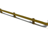 LX463-OO Armco Style Roadside & Depot Safety Barriers (Pack Of 10) OO/4mm/1:76