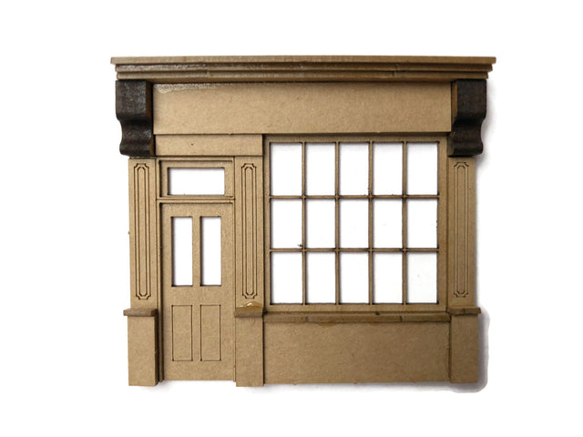 LX464-OO Period Shop Front With Left-Hand Door - OO/4mm/1:76