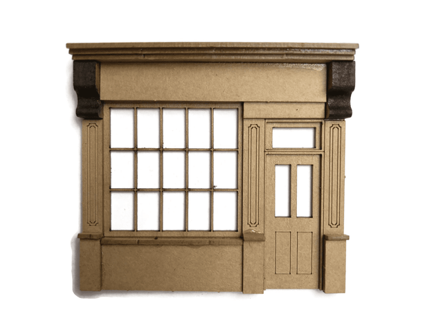 LX465-48 Period Shop Front With Right-Hand Door - 1:48 Scale