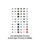 LX471-OO Hanging Shop / Cafe Signs (Pack of 24) - OO/4mm/1:76