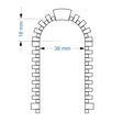 LX491-OO Arched Quoins -36mm x 18mm  (Pack of 5) - OO/4mm/1:76