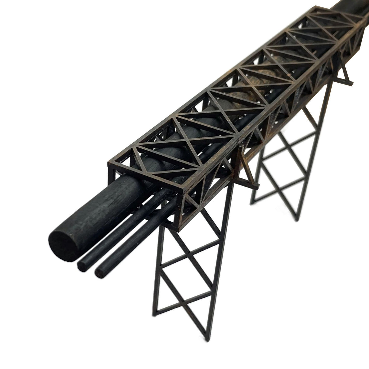 LX514-OO Industrial Pipe Bridge (200mm span x 86mm Clearance) - OO/4mm/1:76