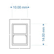LX515-OO Sash Windows - 10mm x 14mm (Pack of 20) - OO/4mm/1:76