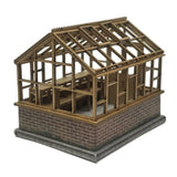 LX517-OO Traditional Brick Based Greenhouse - OO/4mm/1:76