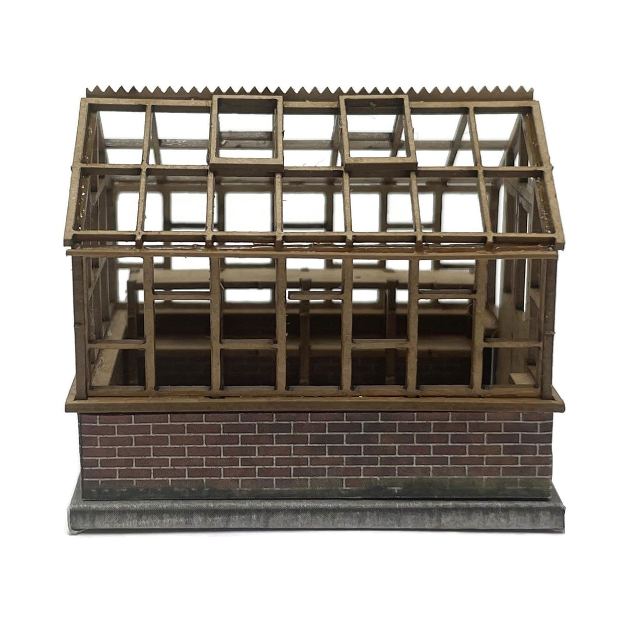 LX517-OO Traditional Brick Based Greenhouse - OO/4mm/1:76