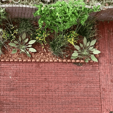 LX556-OO Brick Garden Path & Yard With Edging - OO/4mm/1:76