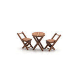 LX566-OO Wooden Bistro Tables & Chairs - OO/4mm/1:76