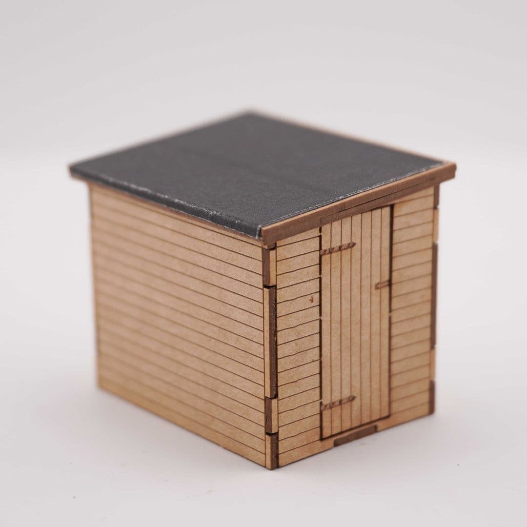 LX580-OO Pent Roof Garden Shed - OO/4mm/1:76