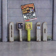 MP009-OO Laser Cut Concrete Marker Posts - Fire Hydrant, Gas, Water (Pack of 20) - OO/4mm/1:76