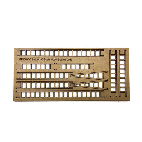 MP108-OO Wooden Ladders (Pack of 10) OO/4mm/1:76