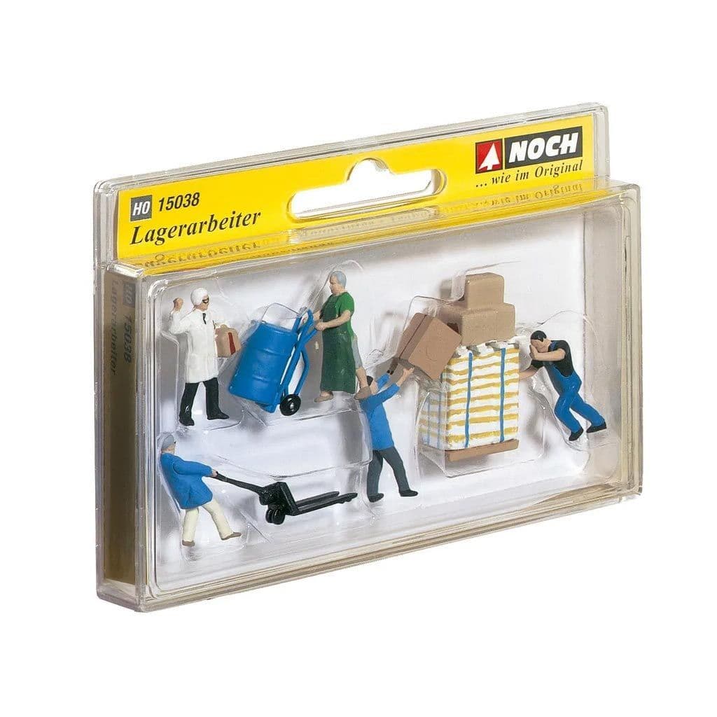 Noch 15038 Warehouse Workers & Accessories (Pack of 5) - OO/HO