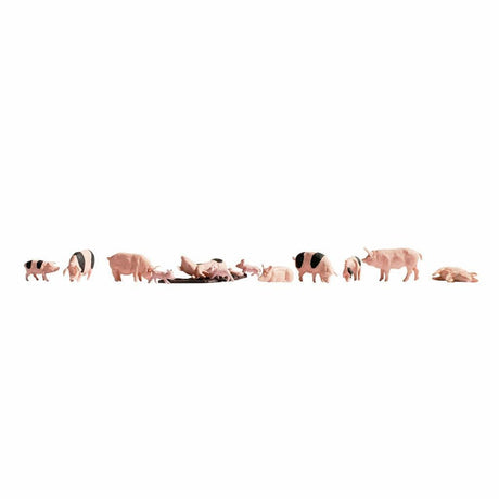 Noch 15712 Pigs (Pack of 12) OO/HO