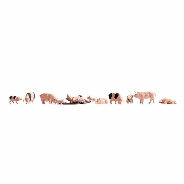 Noch 15712 Pigs (Pack of 12) OO/HO