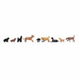 Noch 15719 Dogs Set 2 (Pack of 9) OO/HO