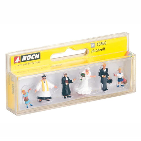 Noch 15860 Wedding Group with Priest (Pack of 6) OO/HO