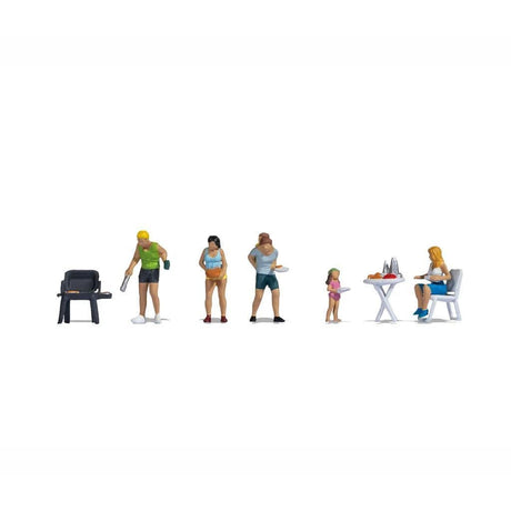 Noch 15881 People Camping Figures (Pack of 7) - OO/HO