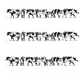 Noch 16164 Black & White Cows XL Set (Pack of 21) - OO/HO