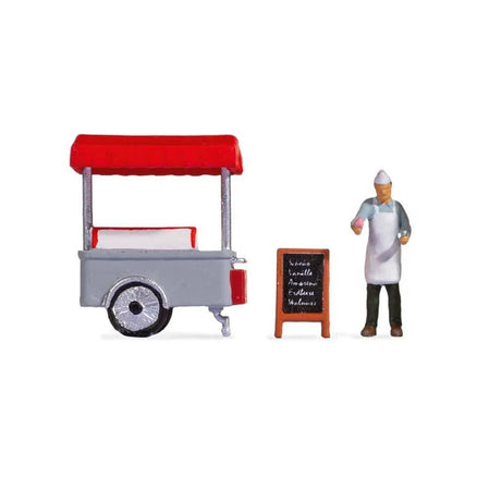 Noch 16504 Ice Cream Stall Tiny Scene - OO/HO