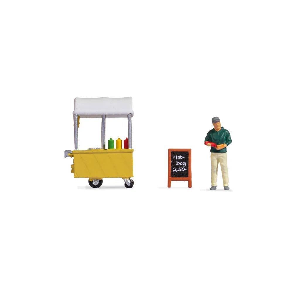 Noch 16505 Hot Dog Stand Scene for OO/HO Scale – Scale Model Scenery