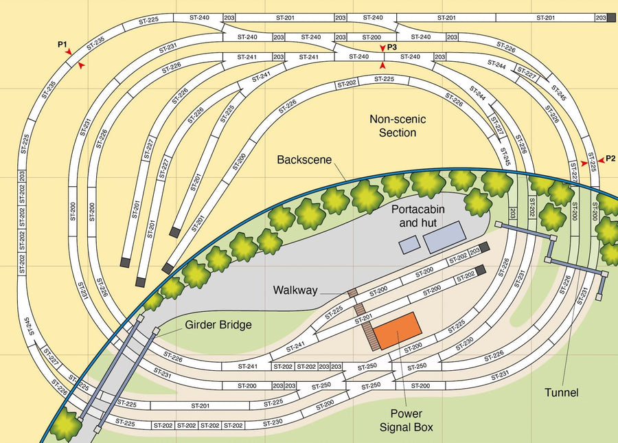 Peco OO Gauge Track Plan Layout Packs – Scale Model Scenery