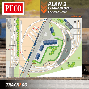 PECO OO Setrack Plan 2 Track Pack