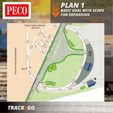 PECO Plan 1 Basic Oval Branch OO Gauge Track Pack