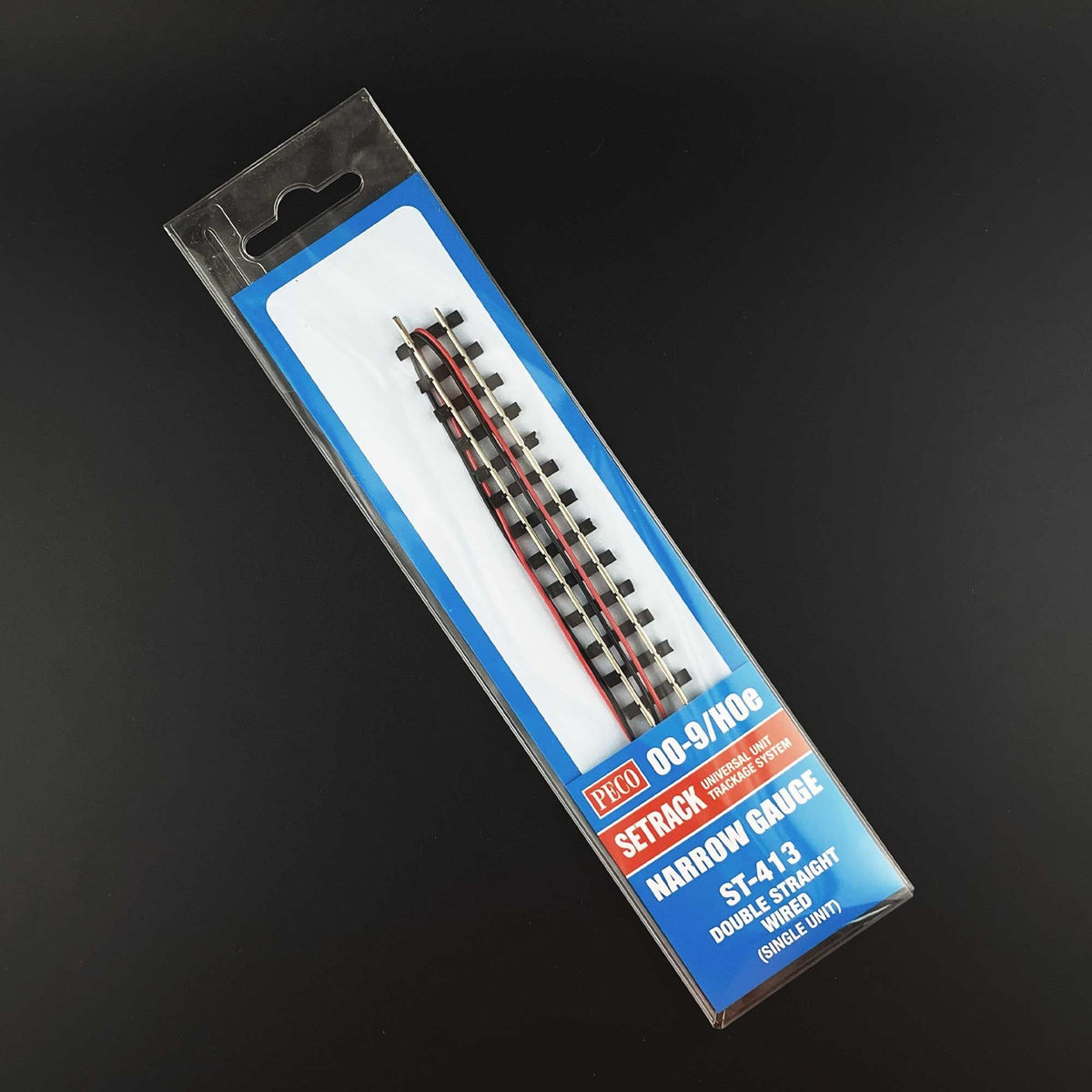 PECO Setrack ST-413 OO-9 Wired Double Straight – Scale Model Scenery