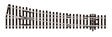 PECO STREAMLINE SL-95 Point/Turnout, Medium Radius, Right Hand