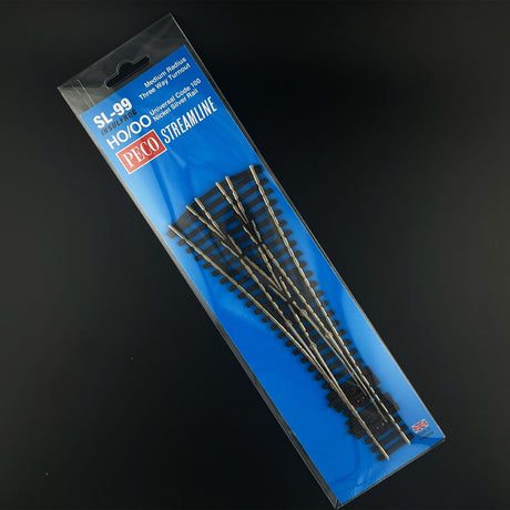 PECO STREAMLINE SL-99 Three Way Point/Turnout, Medium Radius