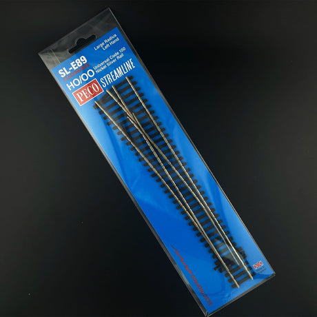 PECO STREAMLINE SL-E89 Point/Turnout, Large Radius, Left Hand