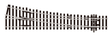 PECO STREAMLINE SL-E95 Point/Turnout, Medium Radius, Right Hand
