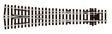 PECO STREAMLINE SL-E98 Y Point/Turnout, Large Radius