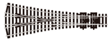 PECO STREAMLINE SL-E99 3 Way Point/Turnout, Medium Radius