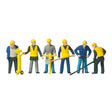 Preiser 10035 Track Maintenance Gang With Tools (6) OO/HO