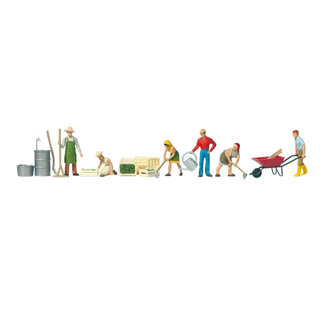 Preiser 10046 Gardeners With Equipment OO/HO