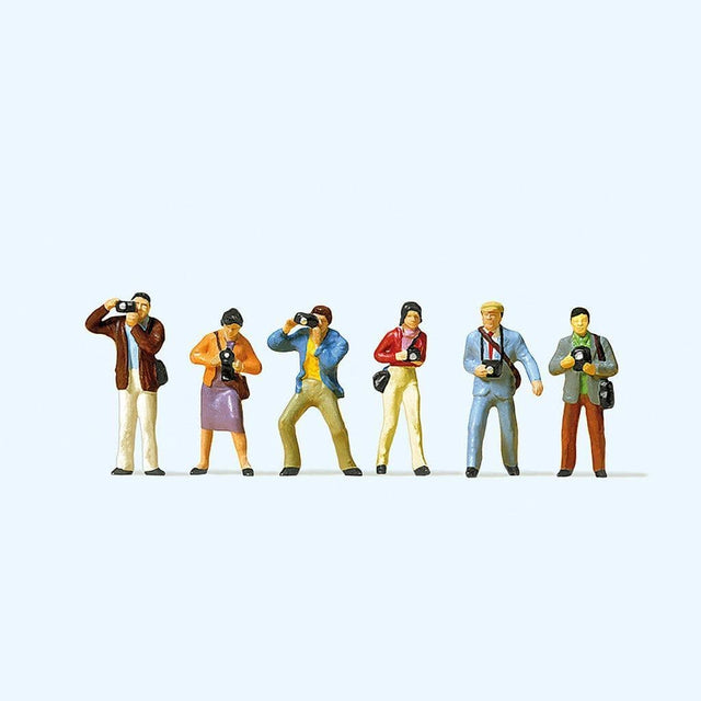 Preiser 10089 Photographers (Pack of 6) OO/HO