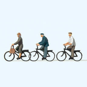 Preiser 10333 Elderly Cyclists (Pack of 3) OO/HO