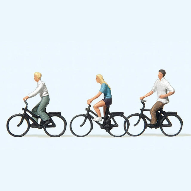 Preiser 10336 Cyclists Young (Pack of 3) OO/HO