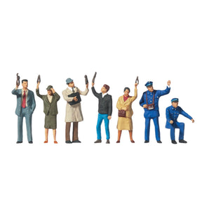 Preiser 10405 Tram / Train / Bus Personnel & Standing Passengers OO/HO