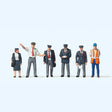 Preiser 10410 British Railway Personnel (Pack of 6) OO/HO