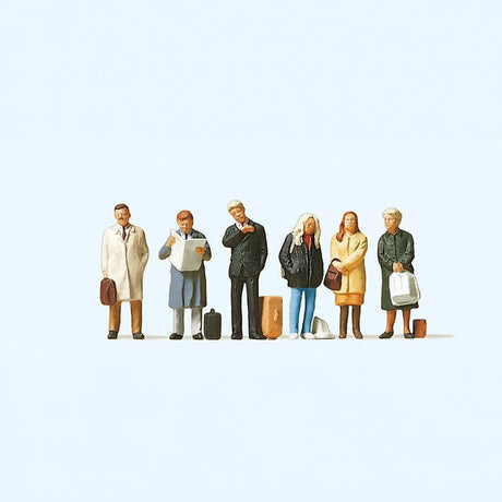 Preiser 10411 Waiting Passengers (Pack of 6) OO/HO