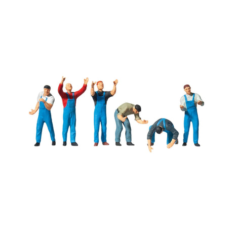 Preiser 10497 Scaffolders (Pack of 6) OO/HO