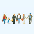 Preiser 10516 Walking Travellers (Pack of 6) OO/HO
