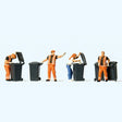 Preiser 10651 Refuse Collection (Pack of 4) OO/HO