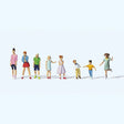 Preiser 10766 Youths & Children (Pack of 8) - OO/HO