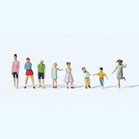 Preiser 10766 Youths & Children (Pack of 8) - OO/HO
