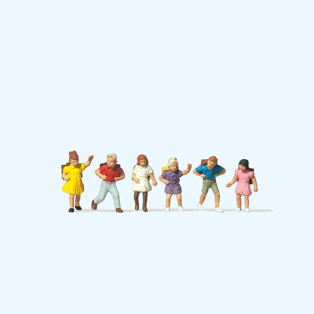 Preiser 14074 School Children Figures (Pack of 6) - OO/HO