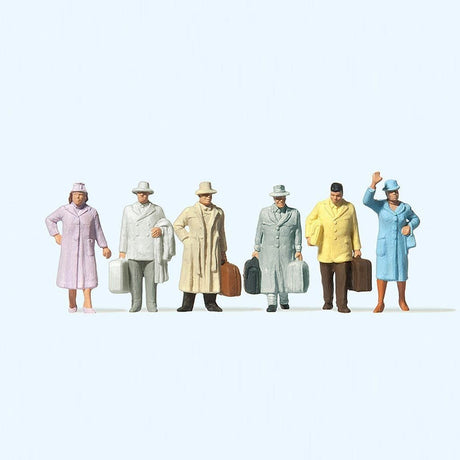 Preiser 14117 Travellers (Pack of 6) 1930's to 40's